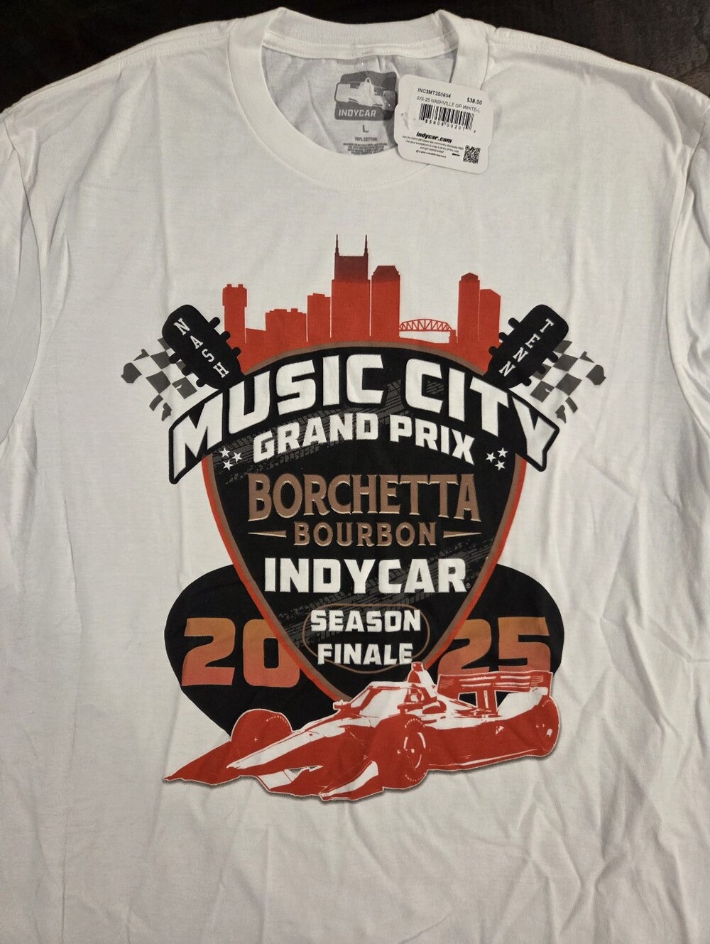 Music City Grand Prix 2025 Finale Nashville Tennessee IndyCar shirt Men's Large